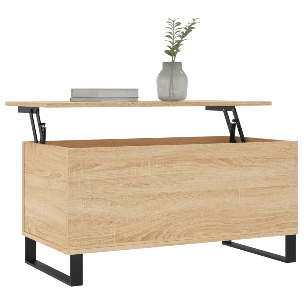 Coffee Table Sonoma Oak 90x44.5x45 cm Engineered Wood