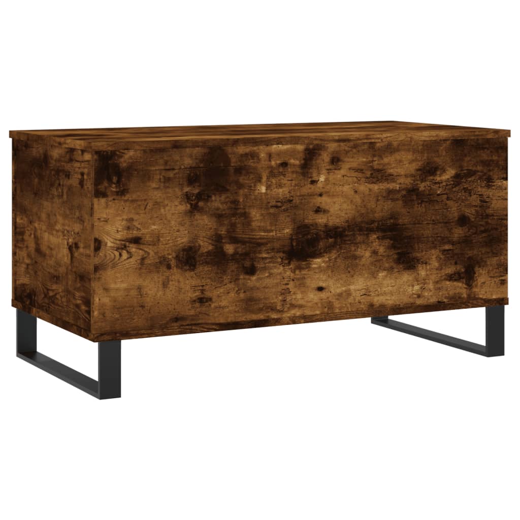 Coffee Table Smoked Oak 90x44.5x45 cm Engineered Wood