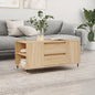 Coffee Table Sonoma Oak 102x44.5x50 cm Engineered Wood