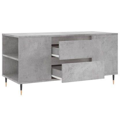 Coffee Table Concrete Grey 102x44.5x50 cm Engineered Wood