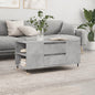 Coffee Table Concrete Grey 102x44.5x50 cm Engineered Wood