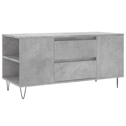 Coffee Table Concrete Grey 102x44.5x50 cm Engineered Wood