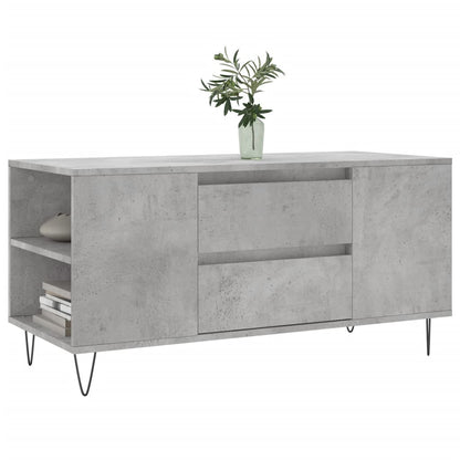 Coffee Table Concrete Grey 102x44.5x50 cm Engineered Wood