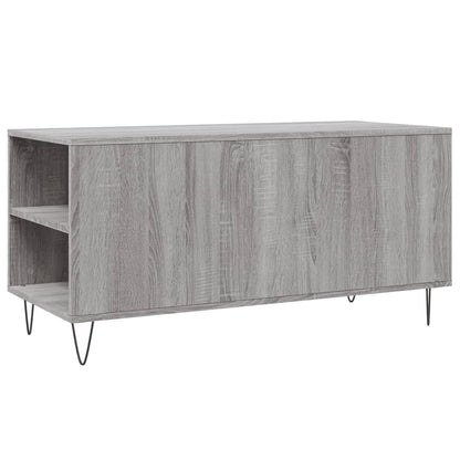 Coffee Table Grey Sonoma 102x44.5x50 cm Engineered Wood