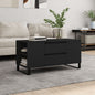 Coffee Table Black 102x44.5x50 cm Engineered Wood