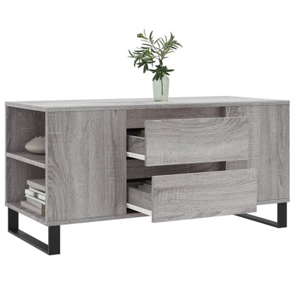 Coffee Table Grey Sonoma 102x44.5x50 cm Engineered Wood