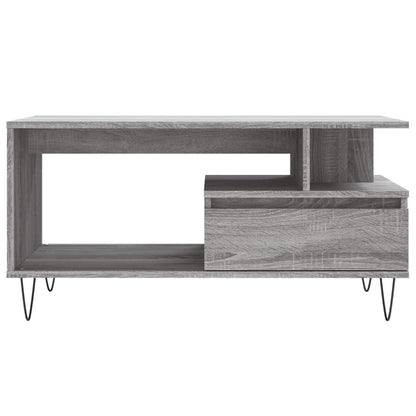 Coffee Table Grey Sonoma 90x49x45 cm Engineered Wood