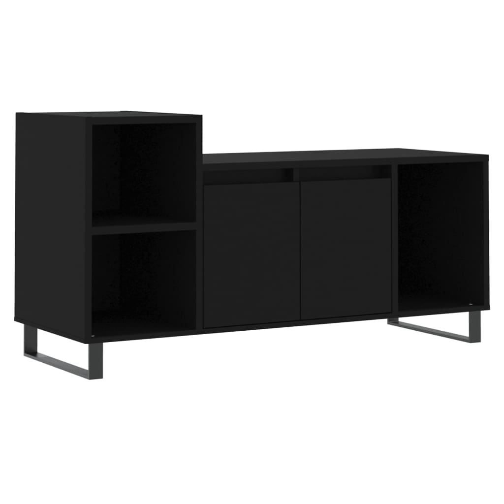 TV Cabinet Black 100x35x55 cm Engineered Wood