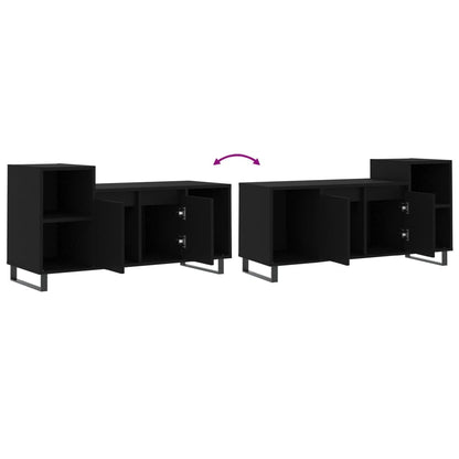 TV Cabinet Black 100x35x55 cm Engineered Wood