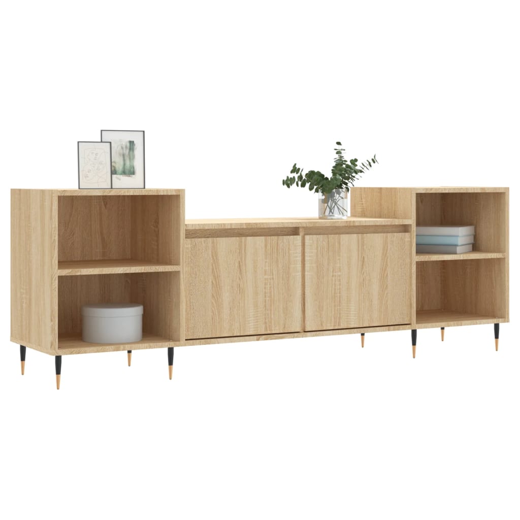 TV Cabinet Sonoma Oak 160x35x55 cm Engineered Wood