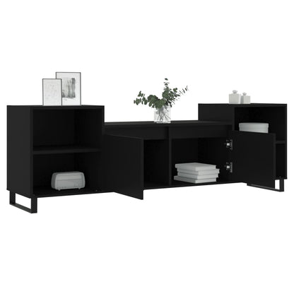 TV Cabinet Black 160x35x55 cm Engineered Wood