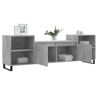 TV Cabinet Concrete Grey 160x35x55 cm Engineered Wood