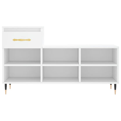 Shoe Cabinet White 102x36x60 cm Engineered Wood