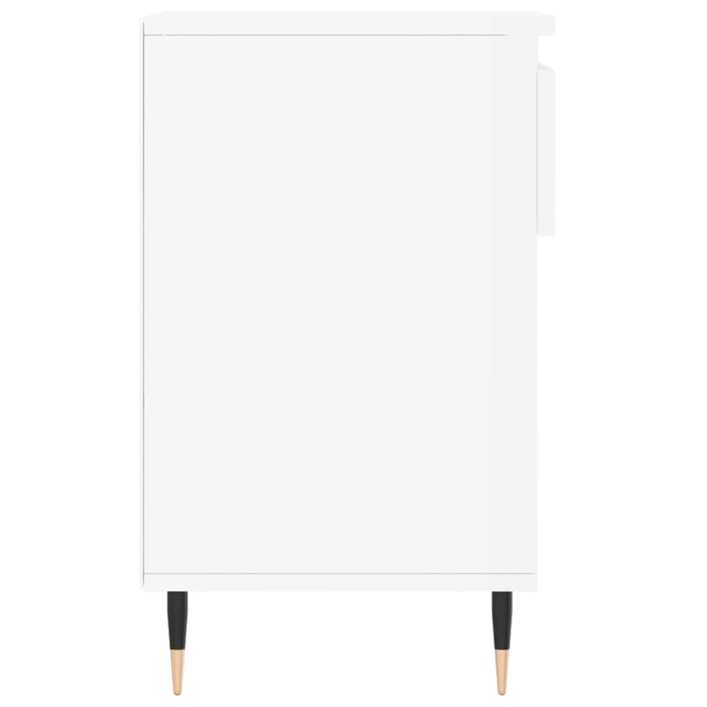 Shoe Cabinet High Gloss White 102x36x60 cm Engineered Wood