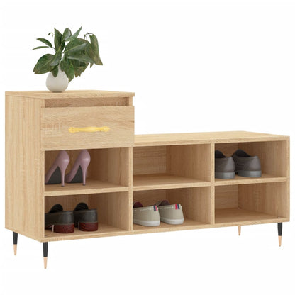 Shoe Cabinet Sonoma Oak 102x36x60 cm Engineered Wood