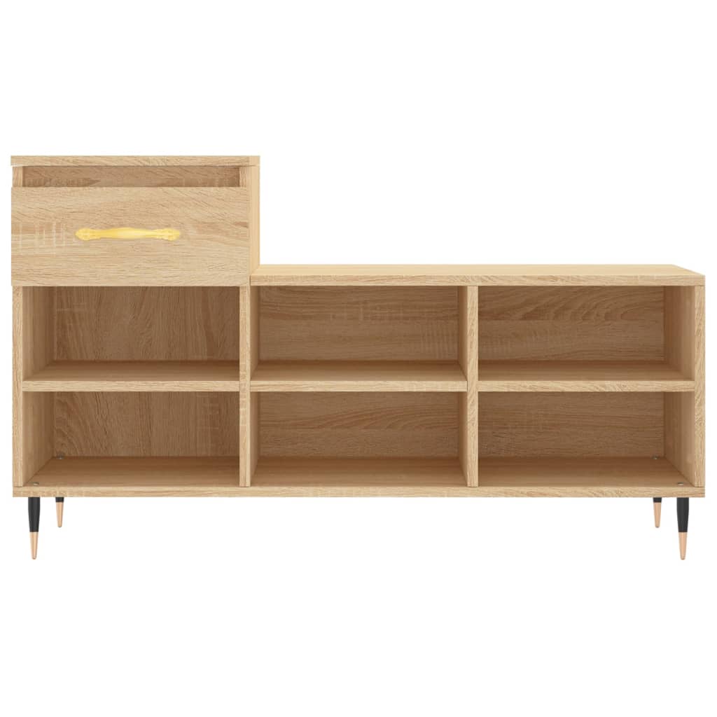 Shoe Cabinet Sonoma Oak 102x36x60 cm Engineered Wood