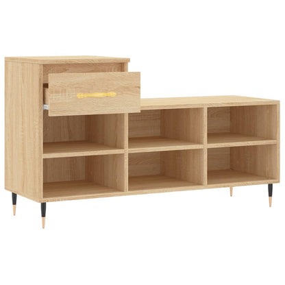 Shoe Cabinet Sonoma Oak 102x36x60 cm Engineered Wood