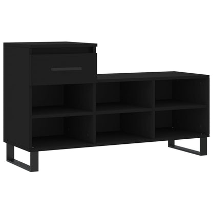 Shoe Cabinet Black 102x36x60 cm Engineered Wood