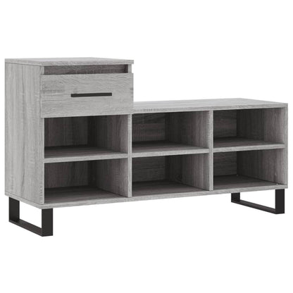 Shoe Cabinet Grey Sonoma 102x36x60 cm Engineered Wood