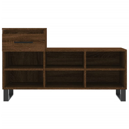 Shoe Cabinet Brown Oak 102x36x60 cm Engineered Wood