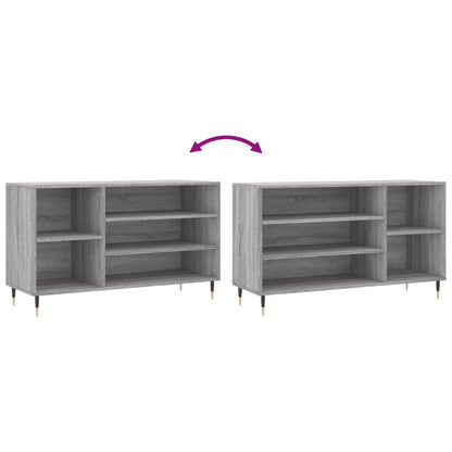 Shoe Cabinet Grey Sonoma 102x36x60 cm Engineered Wood