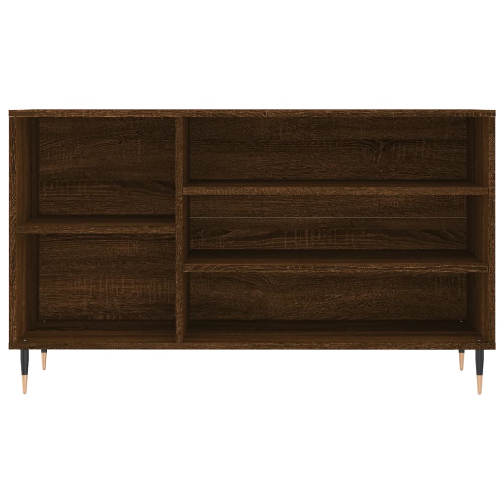 Shoe Cabinet Brown Oak 102x36x60 cm Engineered Wood