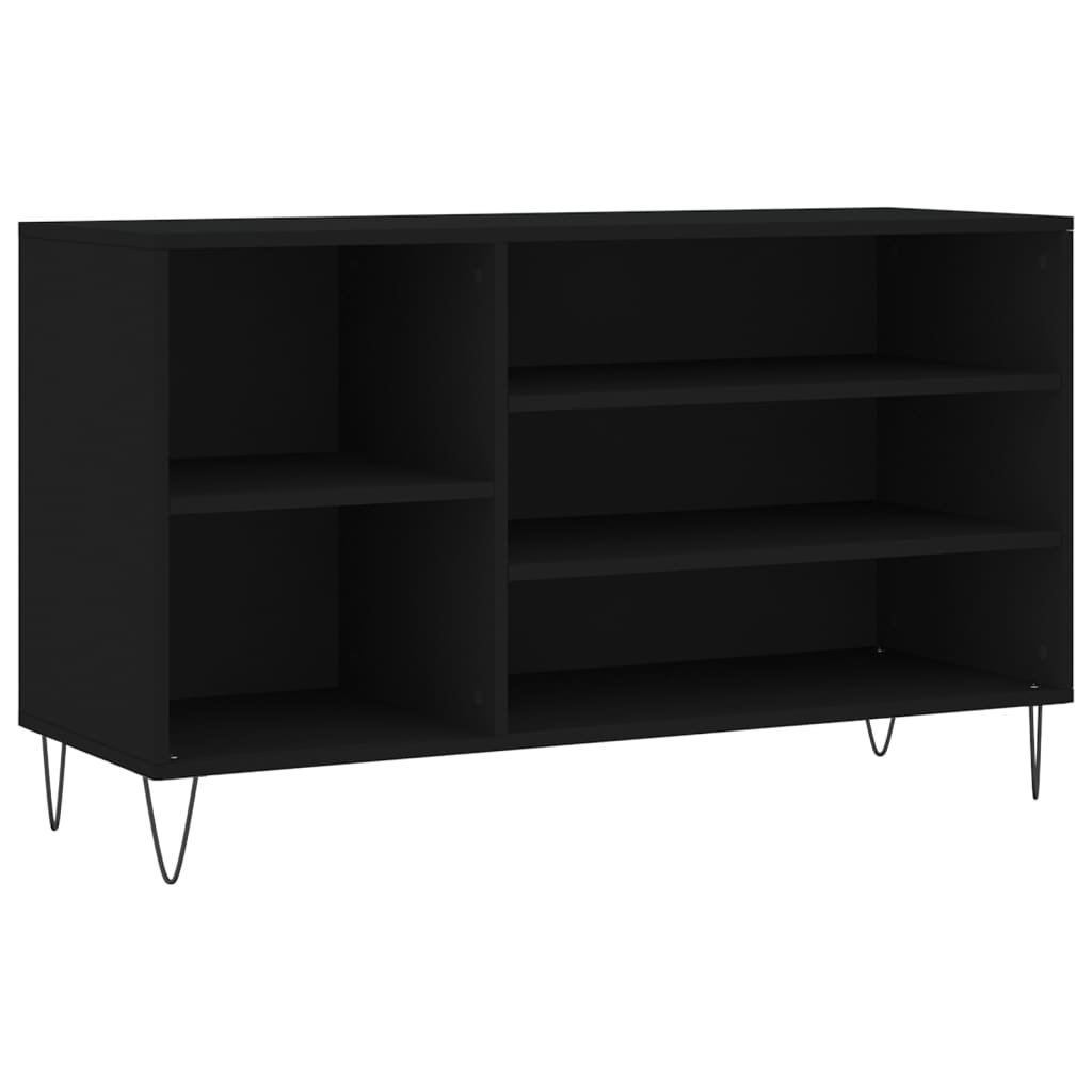 Shoe Cabinet Black 102x36x60 cm Engineered Wood