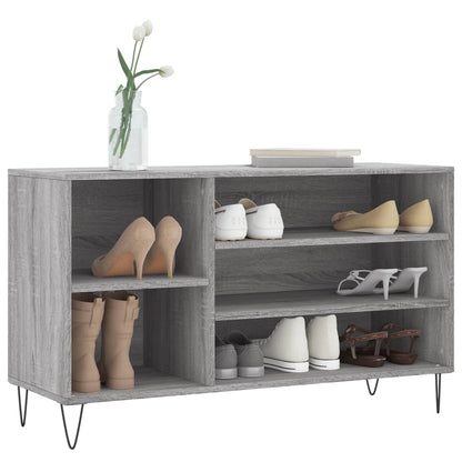 Shoe Cabinet Grey Sonoma 102x36x60 cm Engineered Wood