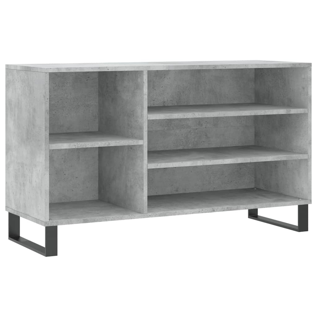 Shoe Cabinet Concrete Grey 102x36x60 cm Engineered Wood