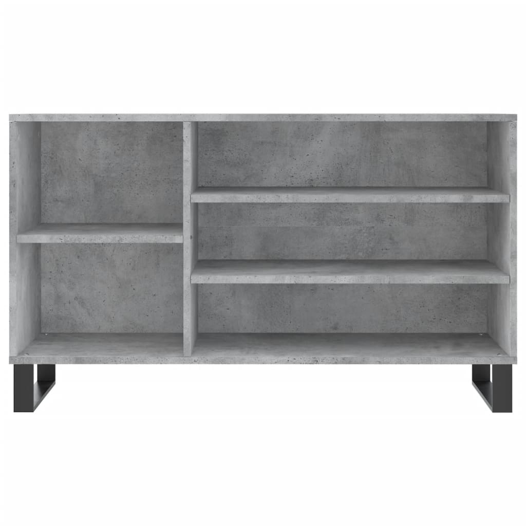 Shoe Cabinet Concrete Grey 102x36x60 cm Engineered Wood