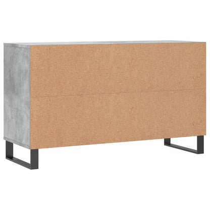 Shoe Cabinet Concrete Grey 102x36x60 cm Engineered Wood