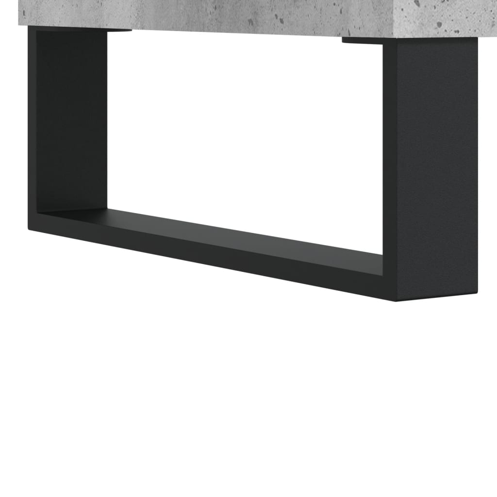 Shoe Cabinet Concrete Grey 102x36x60 cm Engineered Wood