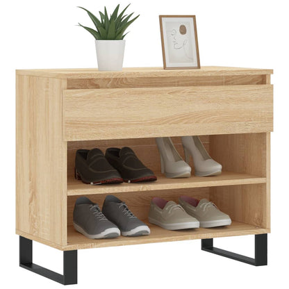 Shoe Cabinet Sonoma Oak 70x36x60 cm Engineered Wood