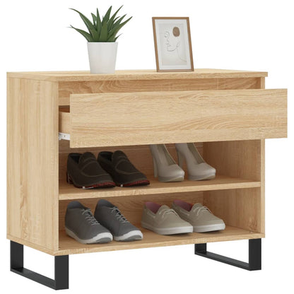 Shoe Cabinet Sonoma Oak 70x36x60 cm Engineered Wood