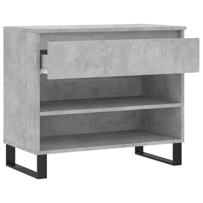 Shoe Cabinet Concrete Grey 70x36x60 cm Engineered Wood