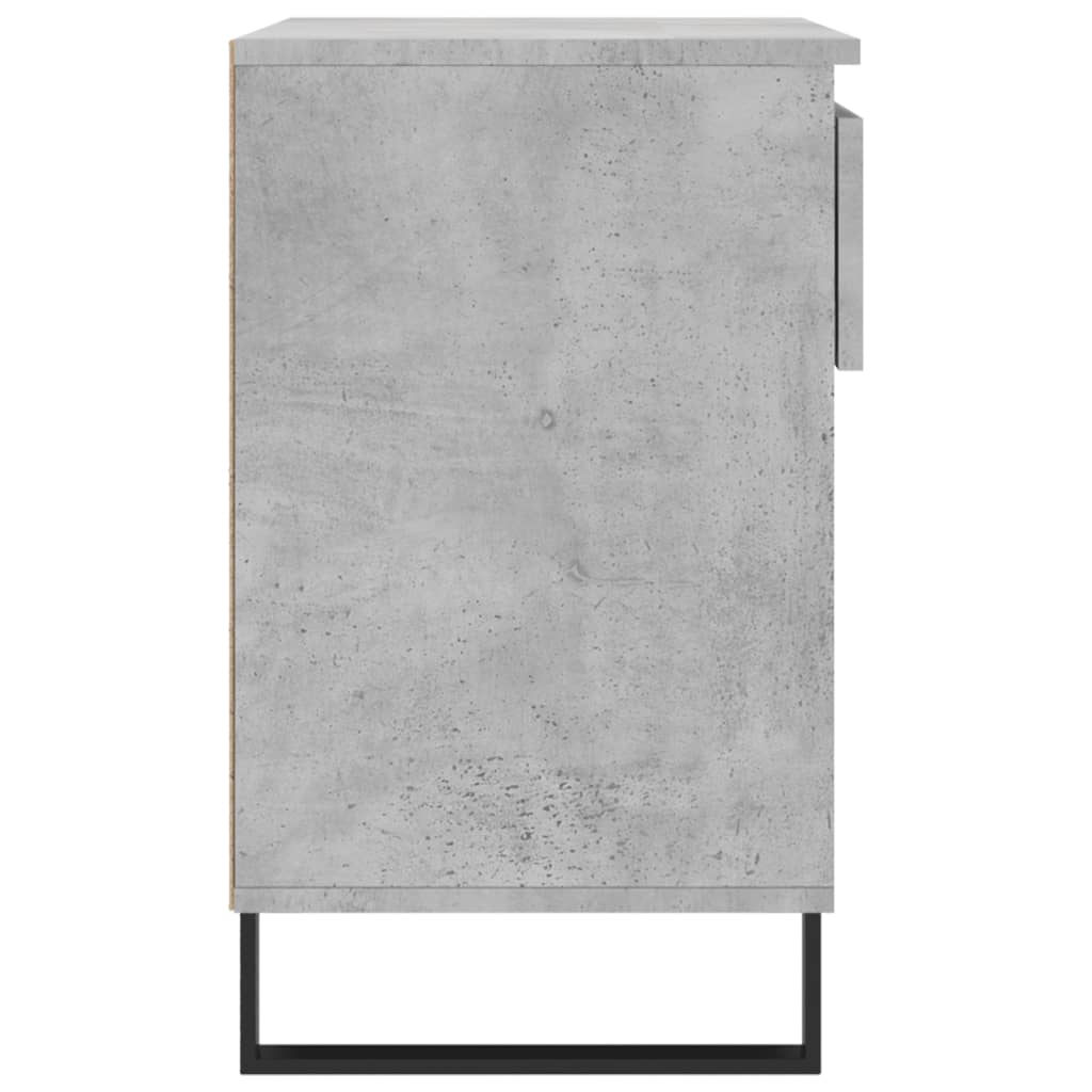 Shoe Cabinet Concrete Grey 70x36x60 cm Engineered Wood