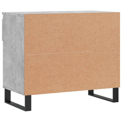 Shoe Cabinet Concrete Grey 70x36x60 cm Engineered Wood