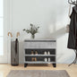 Shoe Cabinet Concrete Grey 70x36x60 cm Engineered Wood