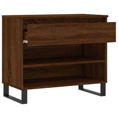 Shoe Cabinet Brown Oak 70x36x60 cm Engineered Wood