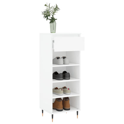 Shoe Cabinet White 40x36x105 cm Engineered Wood