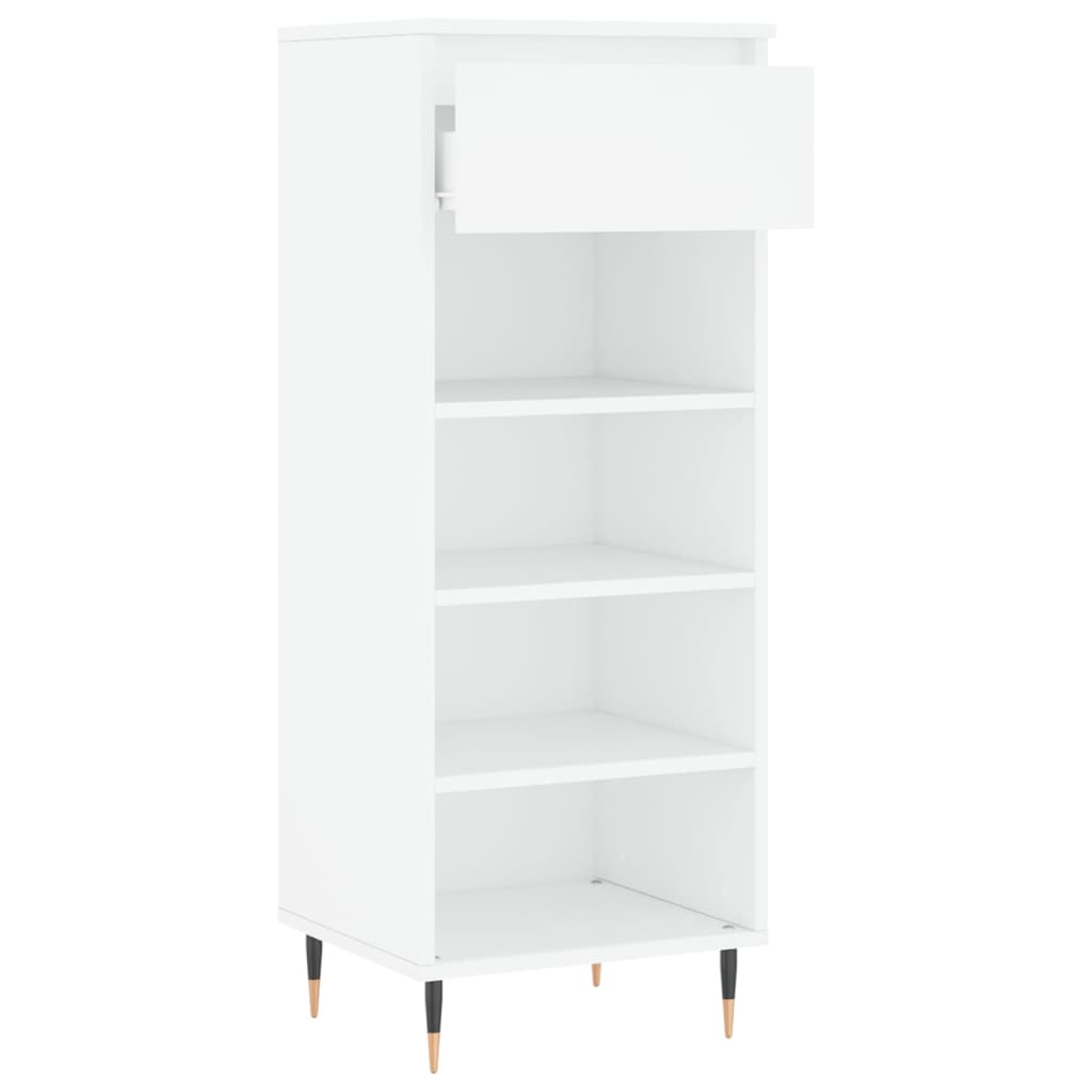 Shoe Cabinet White 40x36x105 cm Engineered Wood