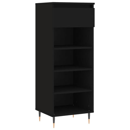 Shoe Cabinet Black 40x36x105 cm Engineered Wood