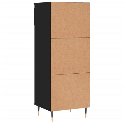 Shoe Cabinet Black 40x36x105 cm Engineered Wood