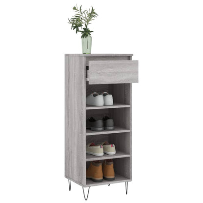 Shoe Cabinet Grey Sonoma 40x36x105 cm Engineered Wood