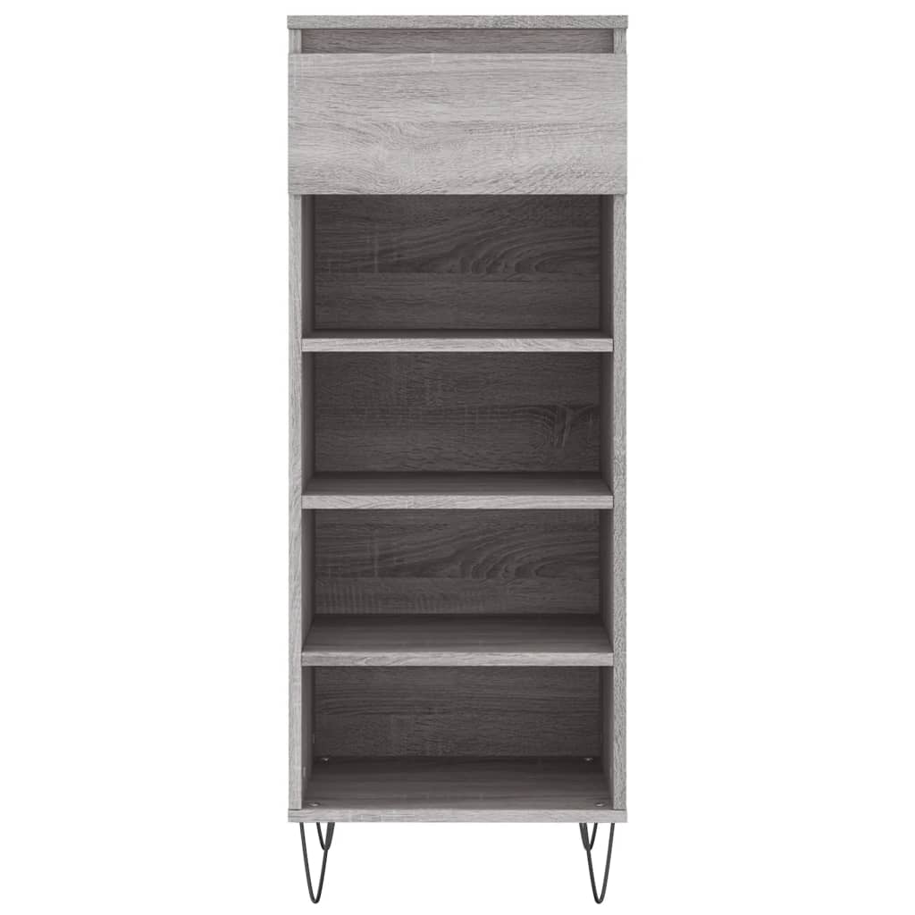 Shoe Cabinet Grey Sonoma 40x36x105 cm Engineered Wood