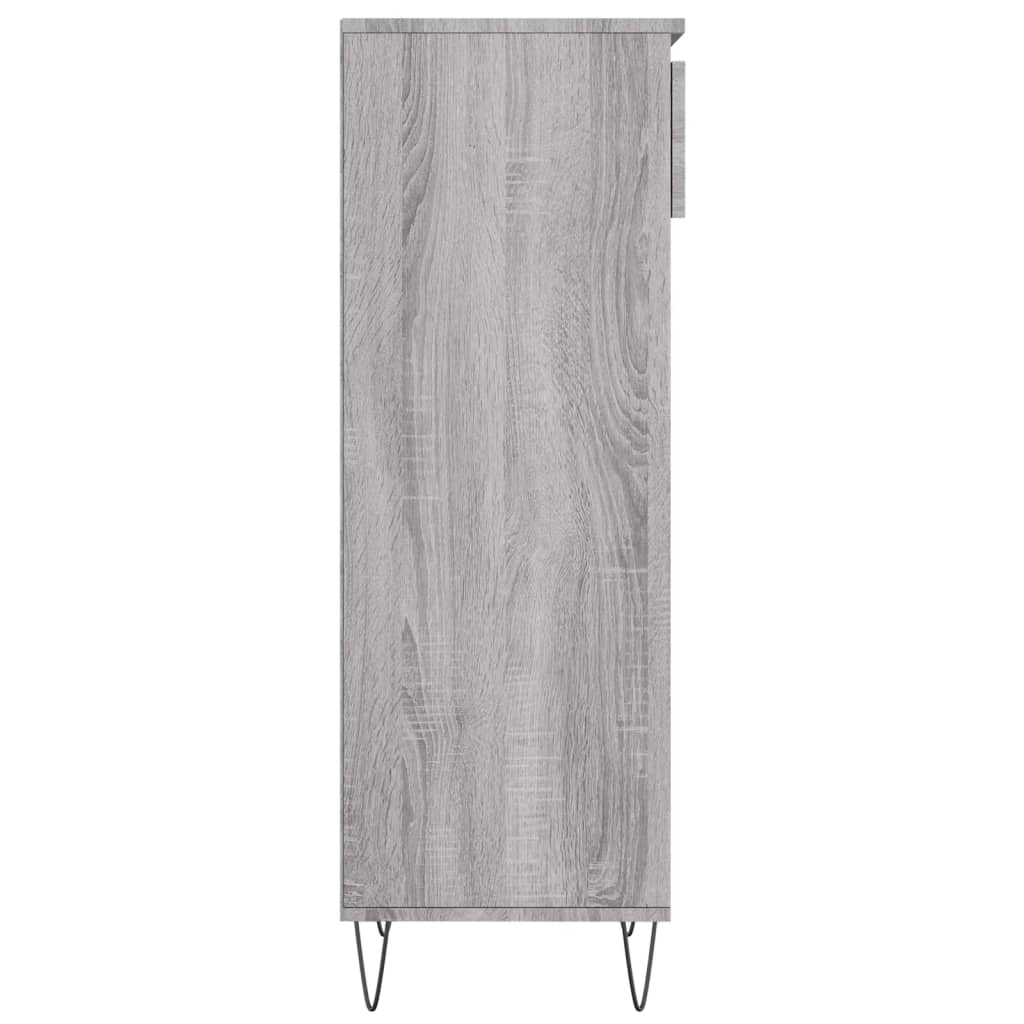 Shoe Cabinet Grey Sonoma 40x36x105 cm Engineered Wood