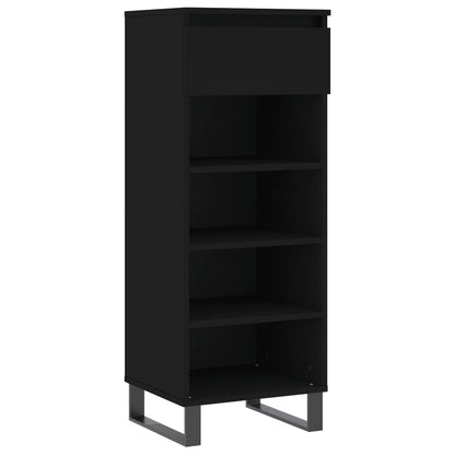 Shoe Cabinet Black 40x36x105 cm Engineered Wood