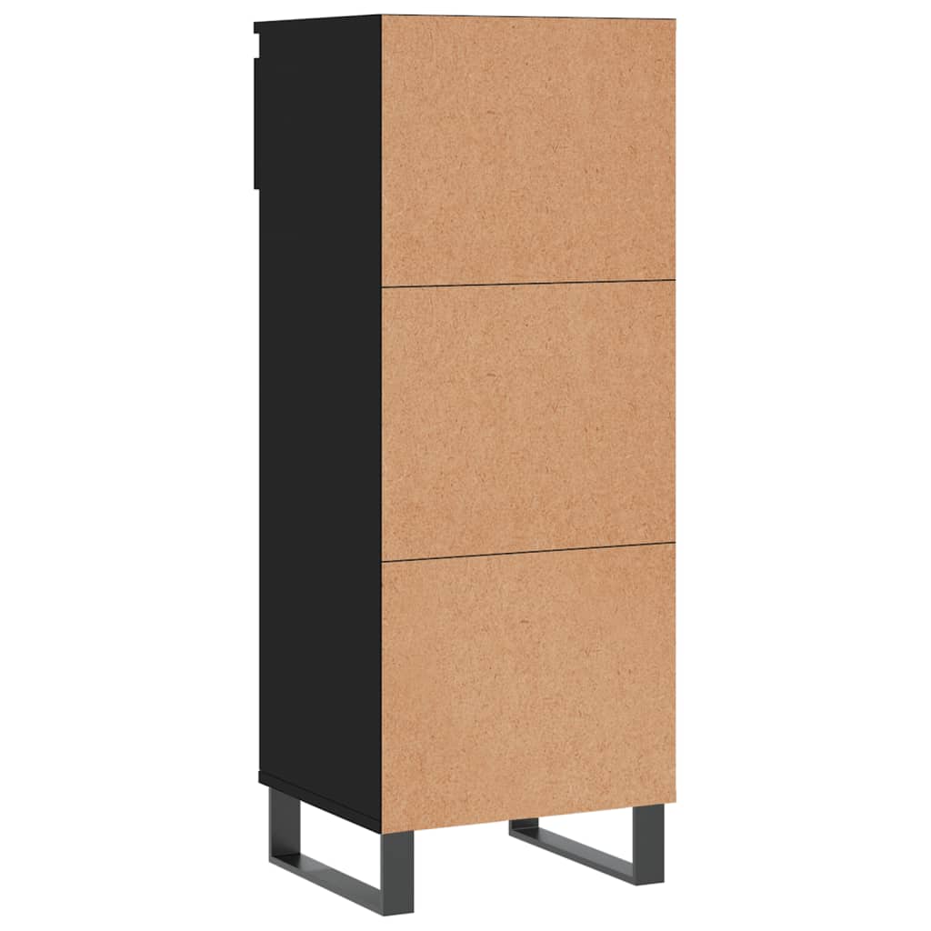 Shoe Cabinet Black 40x36x105 cm Engineered Wood