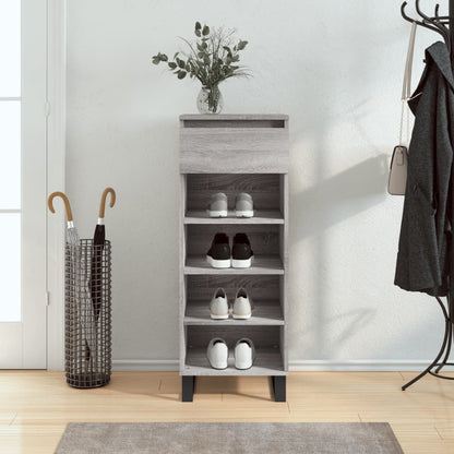 Shoe Cabinet Grey Sonoma 40x36x105 cm Engineered Wood