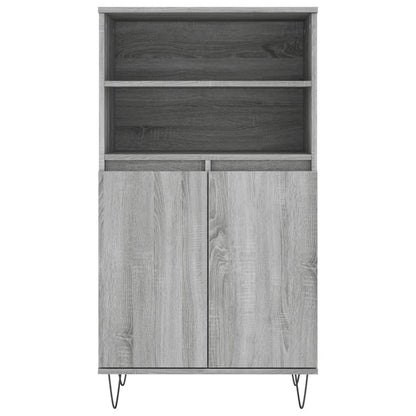 Highboard Grey Sonoma 60x36x110 cm Engineered Wood